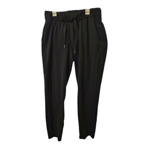 Lululemon On the Fly Pants Black Size 6 Drawstring Waist Travel Jogger Trousers